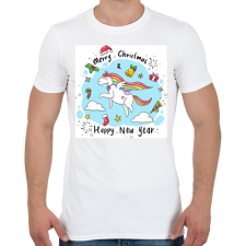 PRINTFASHION Karácsony - Férfi póló - Fehér férfi póló