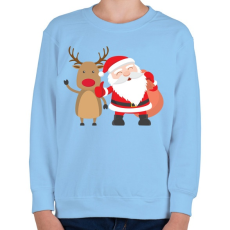 PRINTFASHION Karácsony - Gyerek pulóver - Világoskék