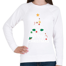 PRINTFASHION Karácsony ! - karácsonyfa_ - Női pulóver - Fehér női pulóver, kardigán
