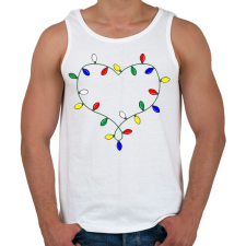 PRINTFASHION Karácsony love - Férfi atléta - Fehér atléta, trikó