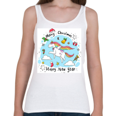 PRINTFASHION Karácsony - Női atléta - Fehér