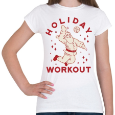 PRINTFASHION Karácsony Ünnepi edzés - Női póló - Fehér női póló