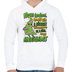 PRINTFASHION Karácsonyfa dísz - Férfi kapucnis pulóver - Fehér