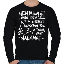 PRINTFASHION Karácsonyfa dísz - Férfi pulóver - Fekete férfi pulóver, kardigán