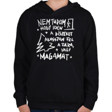 PRINTFASHION Karácsonyfa dísz - Gyerek kapucnis pulóver - Fekete gyerek pulóver, kardigán