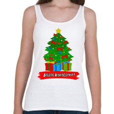 PRINTFASHION karácsonyfa - Női atléta - Fehér