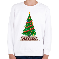 PRINTFASHION Karácsonyfa szom - Gyerek pulóver - Fehér