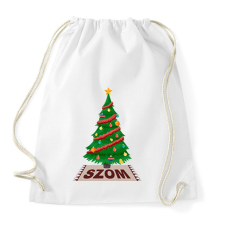 PRINTFASHION Karácsonyfa szom - Sportzsák, Tornazsák - Fehér tornazsák