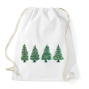 PRINTFASHION Karácsonyfák - Sportzsák, Tornazsák - Fehér