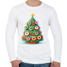 PRINTFASHION Karácsonyfánk - Férfi hosszú ujjú póló - Fehér férfi póló