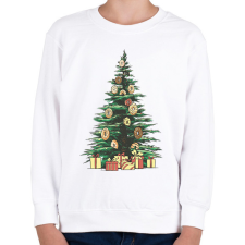 PRINTFASHION Karácsonyfánk - Gyerek pulóver - Fehér gyerek pulóver, kardigán