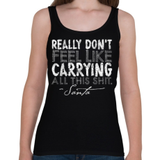 PRINTFASHION Karácsonyi ajándék - Női atléta - Fekete