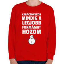 PRINTFASHION KARÁCSONYI ALAK - Gyerek pulóver - Piros gyerek pulóver, kardigán