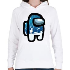 PRINTFASHION Karácsonyi Among Us - Női kapucnis pulóver - Fehér