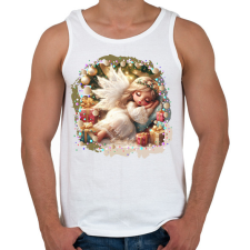 PRINTFASHION Karácsonyi angyal - Férfi atléta - Fehér atléta, trikó