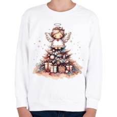 PRINTFASHION Karácsonyi angyal - Gyerek pulóver - Fehér