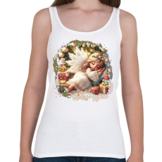 PRINTFASHION Karácsonyi angyal - Női atléta - Fehér