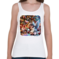 PRINTFASHION Karácsonyi angyal - Női atléta - Fehér