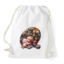 PRINTFASHION Karácsonyi angyal - Sportzsák, Tornazsák - Fehér tornazsák