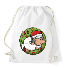 PRINTFASHION Karácsonyi bárány - Sportzsák, Tornazsák - Fehér tornazsák