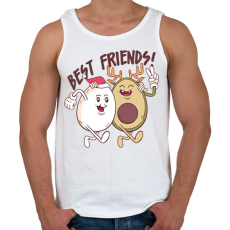 PRINTFASHION Karácsonyi barátok - Férfi atléta - Fehér