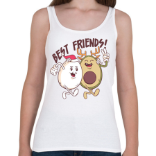 PRINTFASHION Karácsonyi barátok - Női atléta - Fehér női trikó