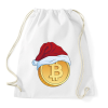 PRINTFASHION Karácsonyi bitcoin - Sportzsák, Tornazsák - Fehér