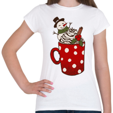 PRINTFASHION Karácsonyi bögre - Női póló - Fehér