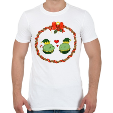 PRINTFASHION Karácsonyi borsók - Férfi póló - Fehér férfi póló