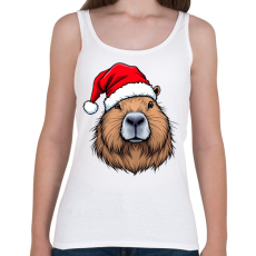 PRINTFASHION Karácsonyi capybara - Női atléta - Fehér