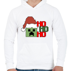 PRINTFASHION Karácsonyi creeper - Férfi kapucnis pulóver - Fehér