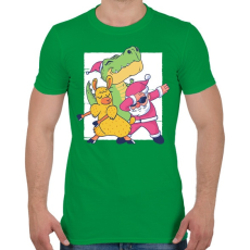 PRINTFASHION Karácsonyi csapat - Férfi póló - Zöld