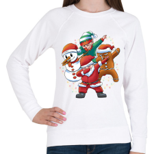 PRINTFASHION Karácsonyi csapat - Női pulóver - Fehér női pulóver, kardigán