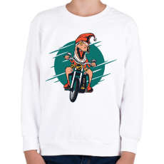 PRINTFASHION Karácsonyi dínó - Gyerek pulóver - Fehér
