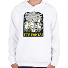 PRINTFASHION Karácsonyi dínók - Gyerek kapucnis pulóver - Fehér gyerek pulóver, kardigán