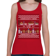 PRINTFASHION KARÁCSONYI EBÉD VS. PARTY - Női atléta - Cseresznyepiros