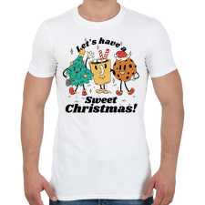 PRINTFASHION Karácsonyi édességek - Férfi póló - Fehér férfi póló