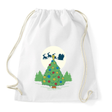 PRINTFASHION Karácsonyi fenyő - Sportzsák, Tornazsák - Fehér tornazsák