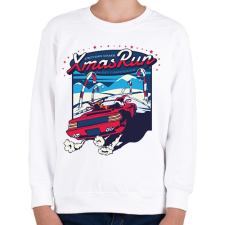 PRINTFASHION Karácsonyi futam-Xmas run - Gyerek pulóver - Fehér gyerek pulóver, kardigán