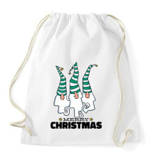 PRINTFASHION Karácsonyi gnómok - Sportzsák, Tornazsák - Fehér tornazsák