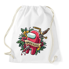 PRINTFASHION Karácsonyi impostor - among us meme - Sportzsák, Tornazsák - Fehér tornazsák