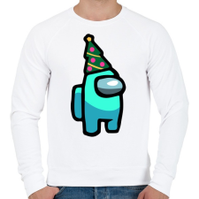 PRINTFASHION Karácsonyi Impostor - Férfi pulóver - Fehér férfi pulóver, kardigán