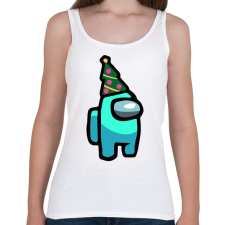 PRINTFASHION Karácsonyi Impostor - Női atléta - Fehér női trikó