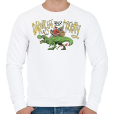 PRINTFASHION Karácsonyi ivás - Férfi pulóver - Fehér férfi pulóver, kardigán
