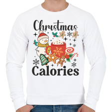 PRINTFASHION Karácsonyi kalória - Férfi pulóver - Fehér férfi pulóver, kardigán
