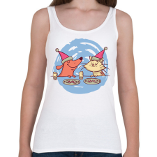 PRINTFASHION Karácsonyi kedvencek - Női atléta - Fehér női trikó