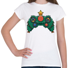 PRINTFASHION Karácsonyi kontroller - Női póló - Fehér