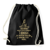 PRINTFASHION karácsonyi kritika - Sportzsák, Tornazsák - Fekete