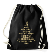 PRINTFASHION karácsonyi kritika - Sportzsák, Tornazsák - Fekete tornazsák