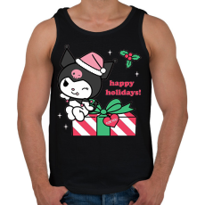 PRINTFASHION karácsonyi kuromi - Férfi atléta - Fekete